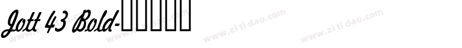 Jott 43 Bold字体转换